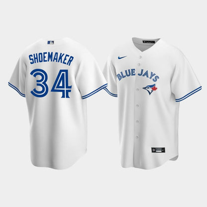 Men's Toronto Blue Jays 34 Matt Shoemaker White Home Jersey Jersey