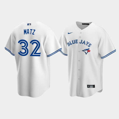 Men's Toronto Blue Jays 32 Steven Matz White Home Jersey Jersey