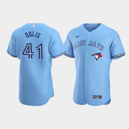 Men's Toronto Blue Jays 41 Rafael Dolis Blue Alternate Jersey Jersey