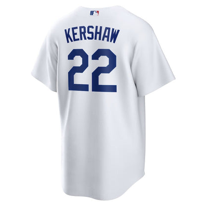 Clayton Kershaw 22 Los Angeles Dodgers Home Player Name Men Jersey - White Jersey