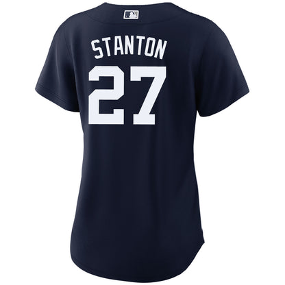 Giancarlo Stanton 27 New York Yankees Alternate Women Jersey - Navy