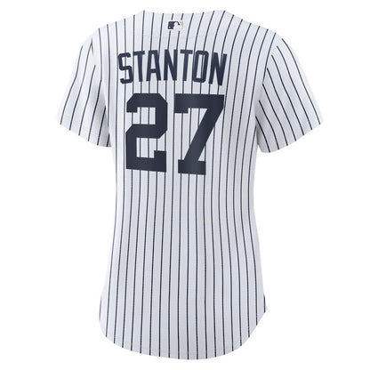 Giancarlo Stanton 27 New York Yankees Home Women Jersey - White