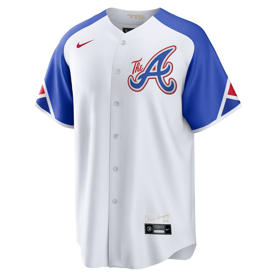Eddie Rosario 8 Atlanta Braves 2023 City Connect Men Jersey - White