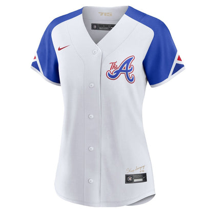 Atlanta Braves 2023 City Connect Women Jersey - White