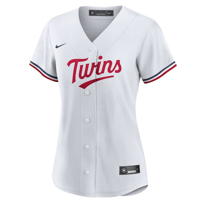 Minnesota Twins Team Logo Home Women Jersey - White