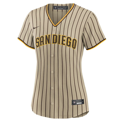 San Diego Padres Alternate Women Jersey - Tan
