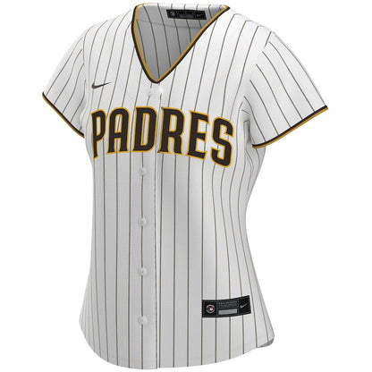San Diego Padres Home Women Custom Jersey - White