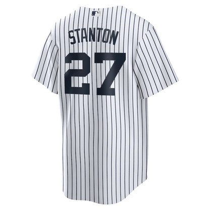 Giancarlo Stanton 27 New York Yankees Home Men Jersey - White