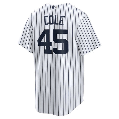 Gerrit Cole 45 New York Yankees Home Men Jersey - White