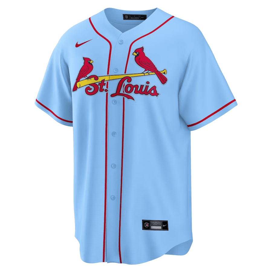 Nolan Arenado 28 St. Louis Cardinals Alternate Men Jersey - Light Blue