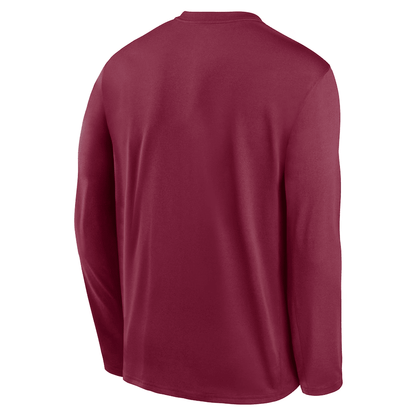 Philadelphia Phillies Team Logo Legend Performance Long Sleeve T-Shirt - Maroon