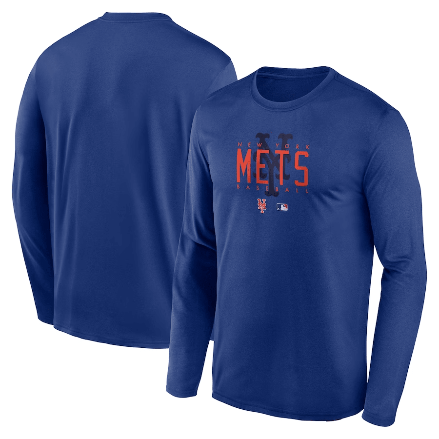 New York Mets Team Logo Legend Performance Long Sleeve T-Shirt - Royal