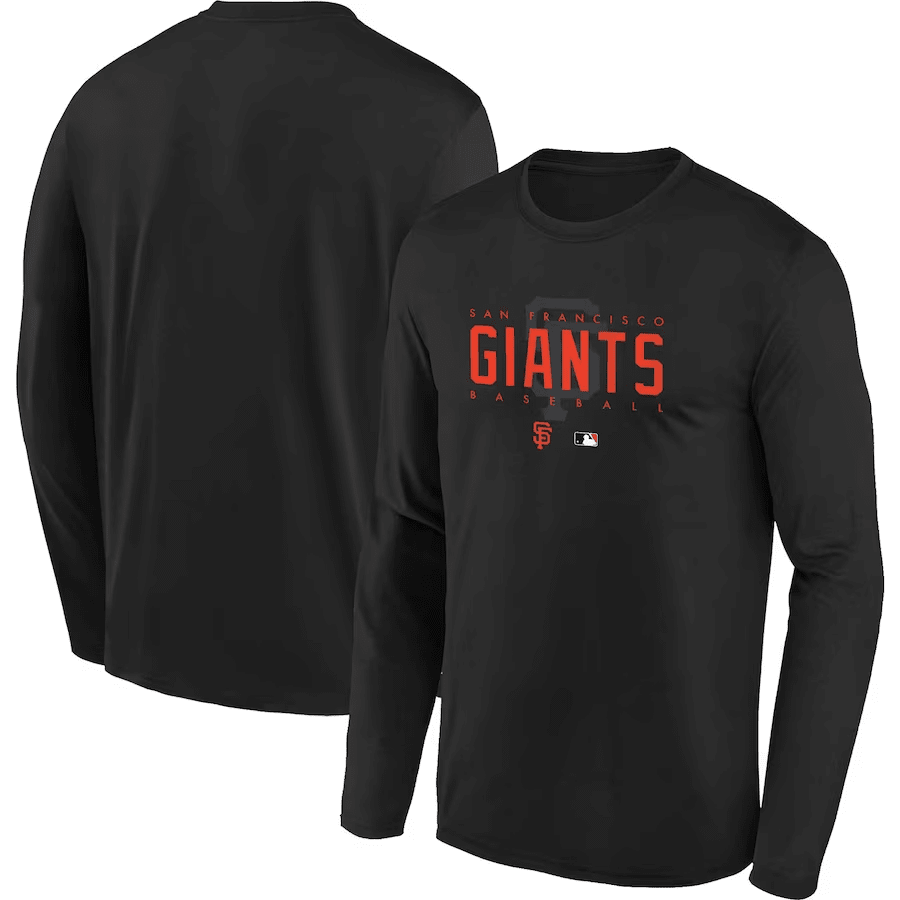 San Francisco Giants Team Logo Legend Performance Long Sleeve T-Shirt - Black