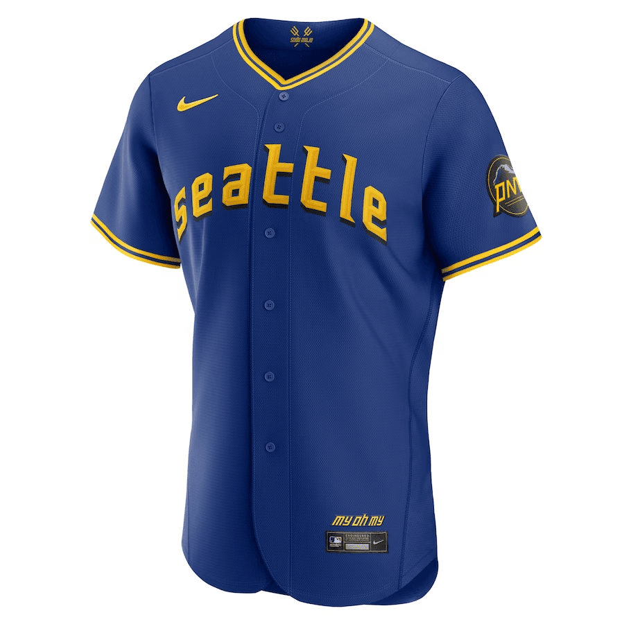 Seattle Mariners 2023 City Connect Elite Jersey Custom 00 - Royal