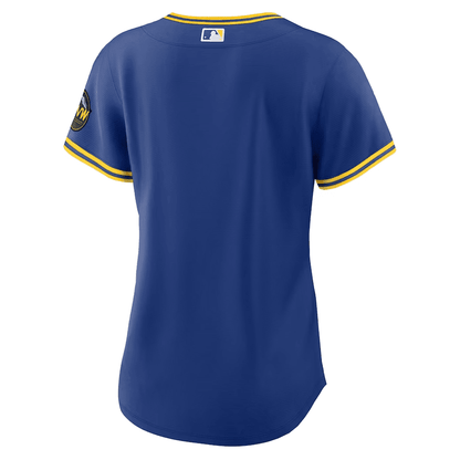 Teoscar Hernandez 35 Seattle Mariners 2023 City Connect Game Jersey - Women's Royal