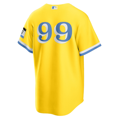 Alex Verdugo 99 Boston Red Sox City Connect Jersey - Gold/Light Blue