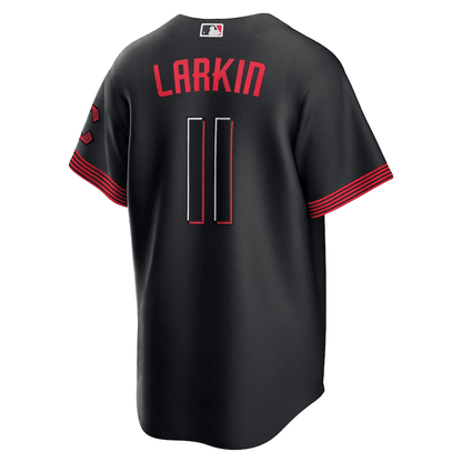 Barry Larkin 11 Cincinnati Reds 2023 City Connect Men Jersey - Black