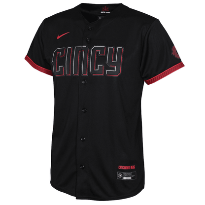 Cincinnati Reds Youth 2023 City Connect Jersey - Black
