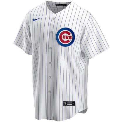 Chicago Cubs Home Custom Men Jersey - White