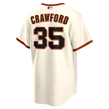 Brandon Crawford 35 San Francisco Giants Home Player Name Jersey - Cream