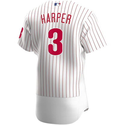 Bryce Harper 3 Philadelphia Phillies Home Player Elite Jersey - White