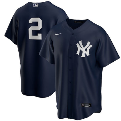 Derek Jeter 2 New York Yankees Alternate Player Jersey - Navy