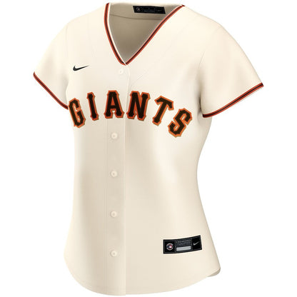 San Francisco Giants Women's Home Custom Jersey - Cream