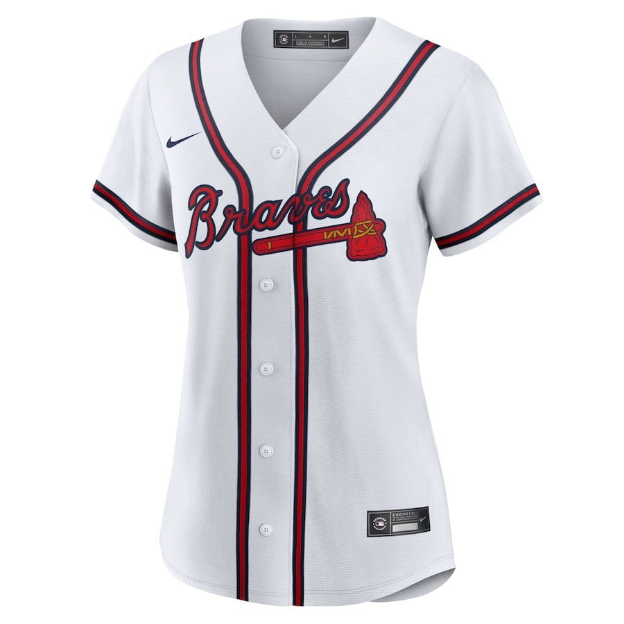 Matt Olson 28 Atlanta Braves Women's Home Player Jersey - White