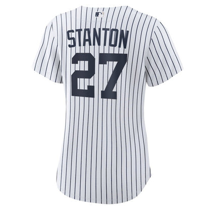 Giancarlo Stanton 27 New York Yankees Women's Home Player Jersey - White
