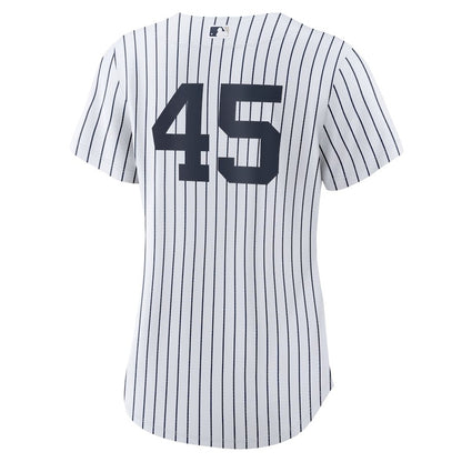 Gerrit Cole 45 New York Yankees Women's Home Player Jersey - White
