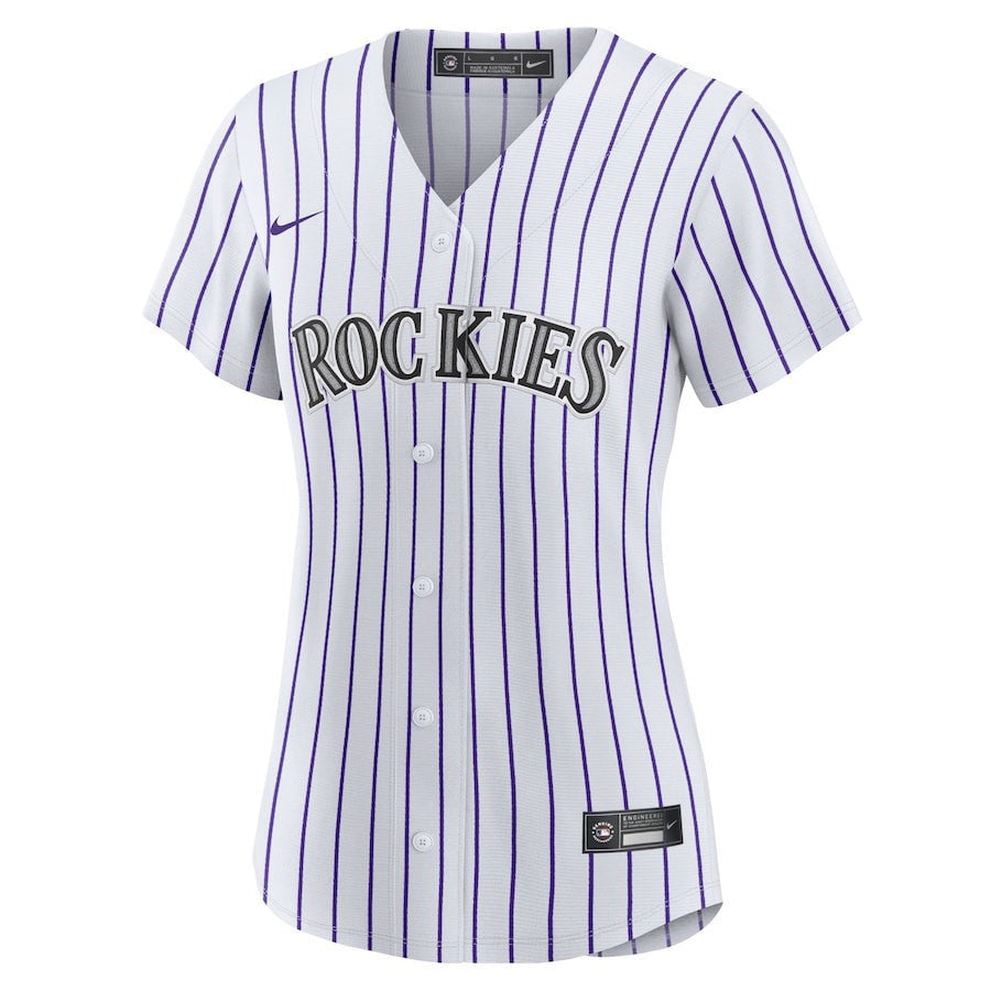 Charlie Blackmon 19 Colorado Rockies Women's Home Player Jersey - White