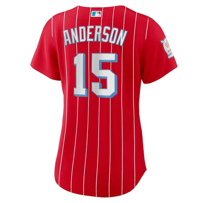 Brian Anderson 15 Miami Marlins Women's City Connect Player Jersey - Red