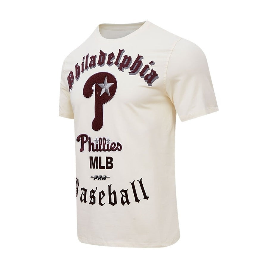 Philadelphia Phillies Pro Basketball T-Shirt - Cream