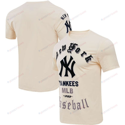 New York Yankees Pro Basketball T-Shirt - Cream