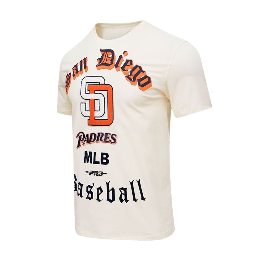 San Diego Padres Pro Basketball T-Shirt - Cream