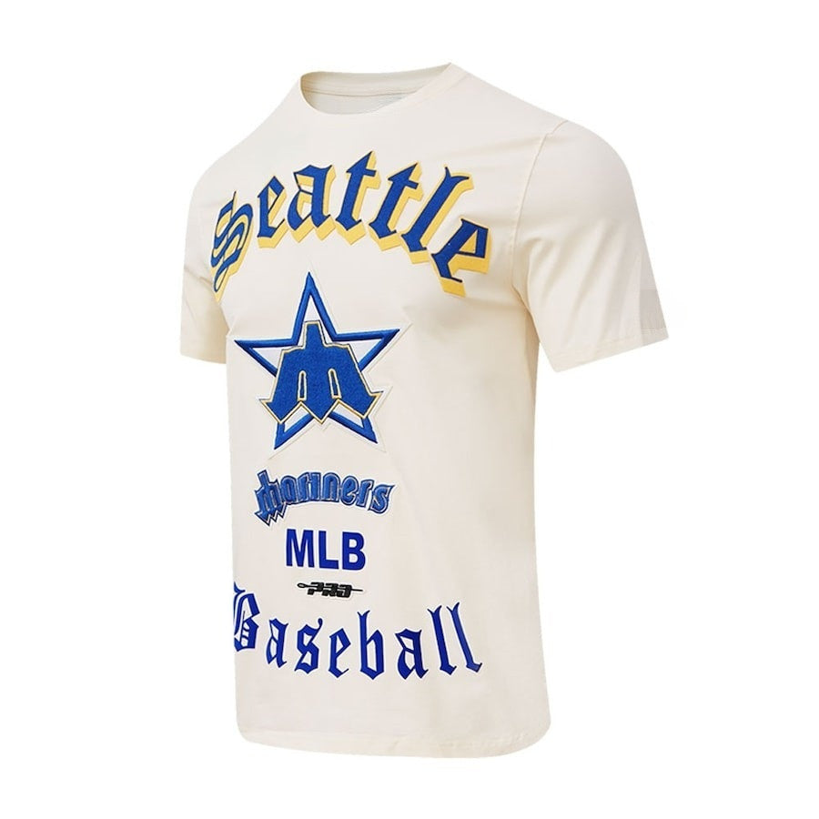 Seattle Mariners Pro Basketball T-Shirt - Cream