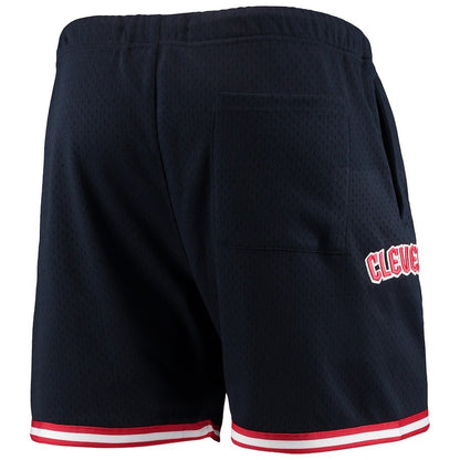 Cleveland Guardians Team Standard Logo Mesh Shorts - Navy