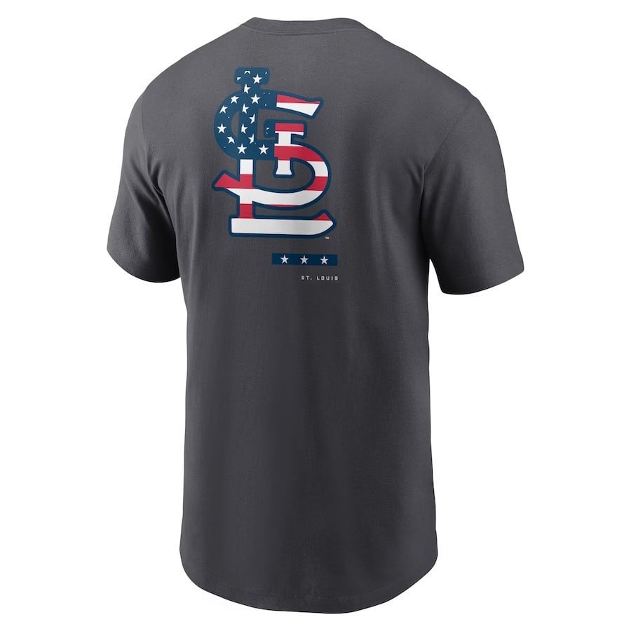 St. Louis Cardinals Americana T-Shirt - Anthracite