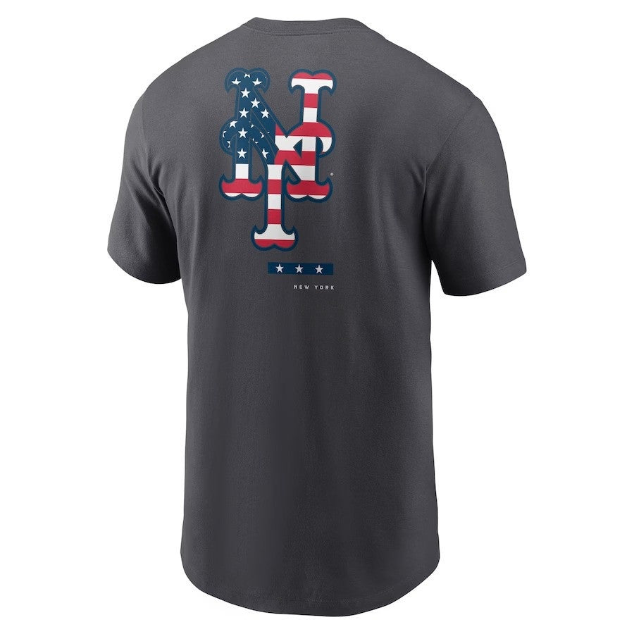 New York Mets Americana T-Shirt - Anthracite