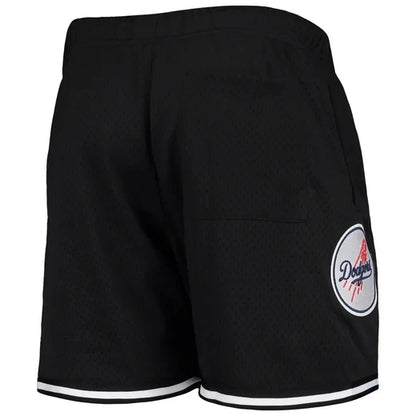 Los Angeles Dodgers Team Logo Mesh Shorts - Black, Men