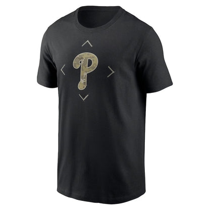 Philadelphia Phillies Camo Logo T-Shirt - Black