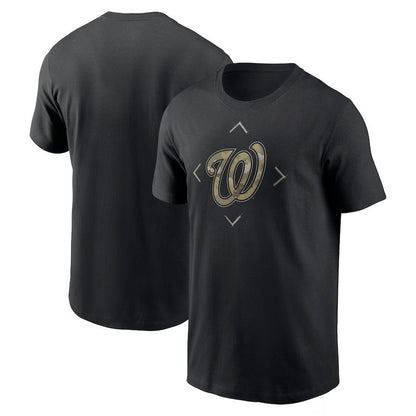 Washington Nationals Camo Logo T-Shirt - Black