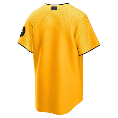 Pittsburgh Pirates 2023 City Connect Men Jersey - Gold