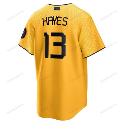 Ke'Bryan Hayes 13 Pittsburgh Pirates 2023 City Connect Men Jersey - Gold