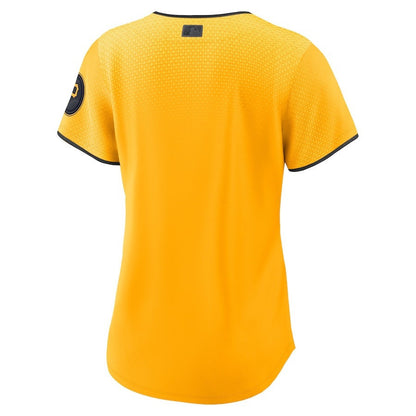 Pittsburgh Pirates 2023 City Connect Women Jersey - Gold