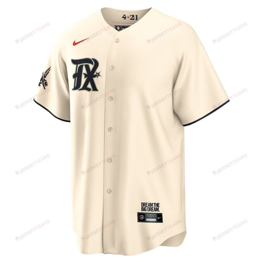 Marcus Semien 2 Texas Rangers 2023 City Connect Flex Base Elite Jersey - Cream