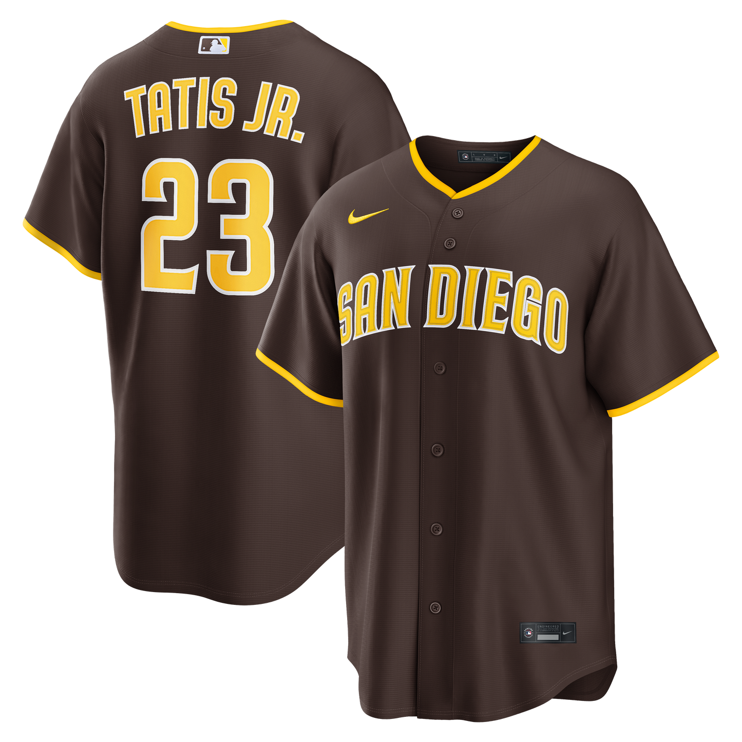 Fernando Tatis Jr. San Diego Padres Nike Road Replica Jersey - Brown