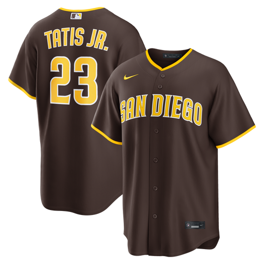 Fernando Tatis Jr. San Diego Padres Nike Road Replica Jersey - Brown