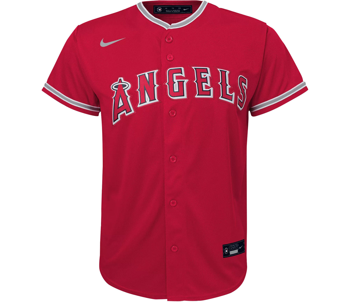 Shohei Ohtani 17 Los Angeles Angels Signed Logo 2023 Alternate Player YOUTH Jersey - Red