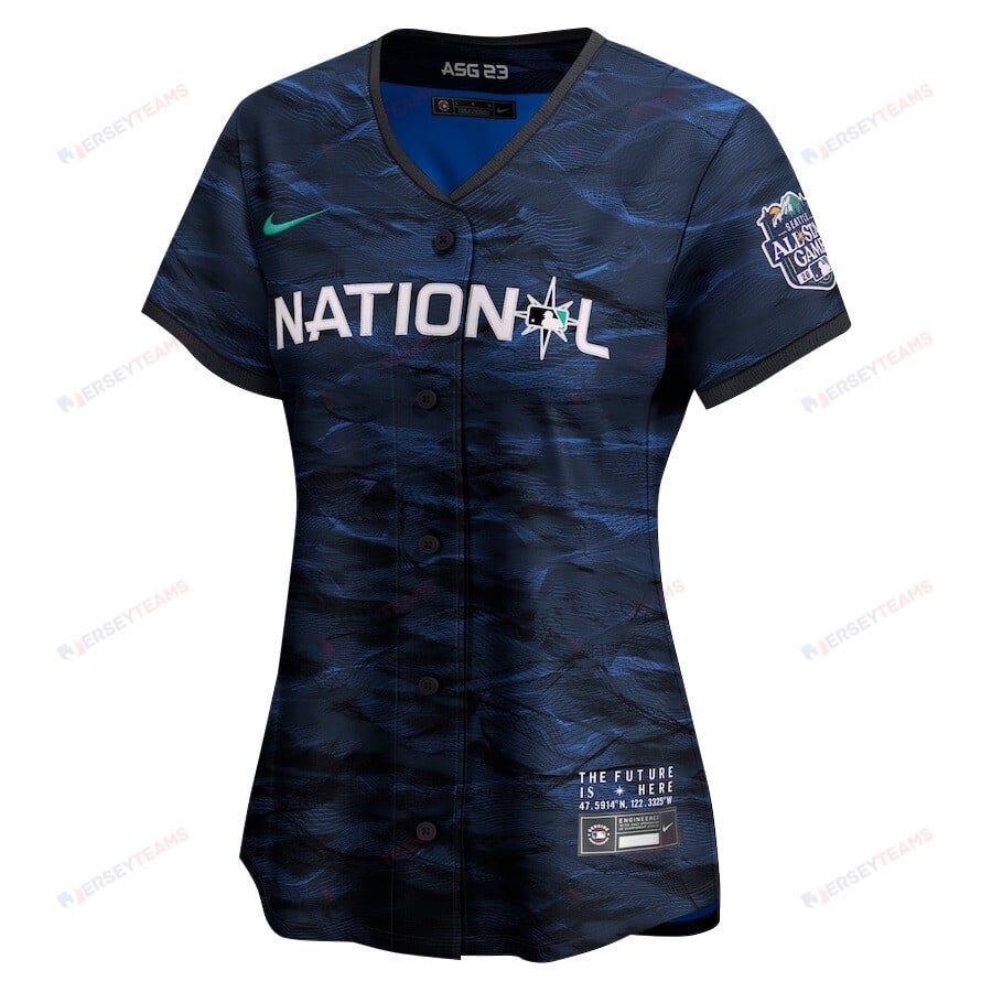 Ronald Acuña Jr. 13 Atlanta Braves Signed MVP 2023 All-Star Game Limited Player Women Jersey - Royal